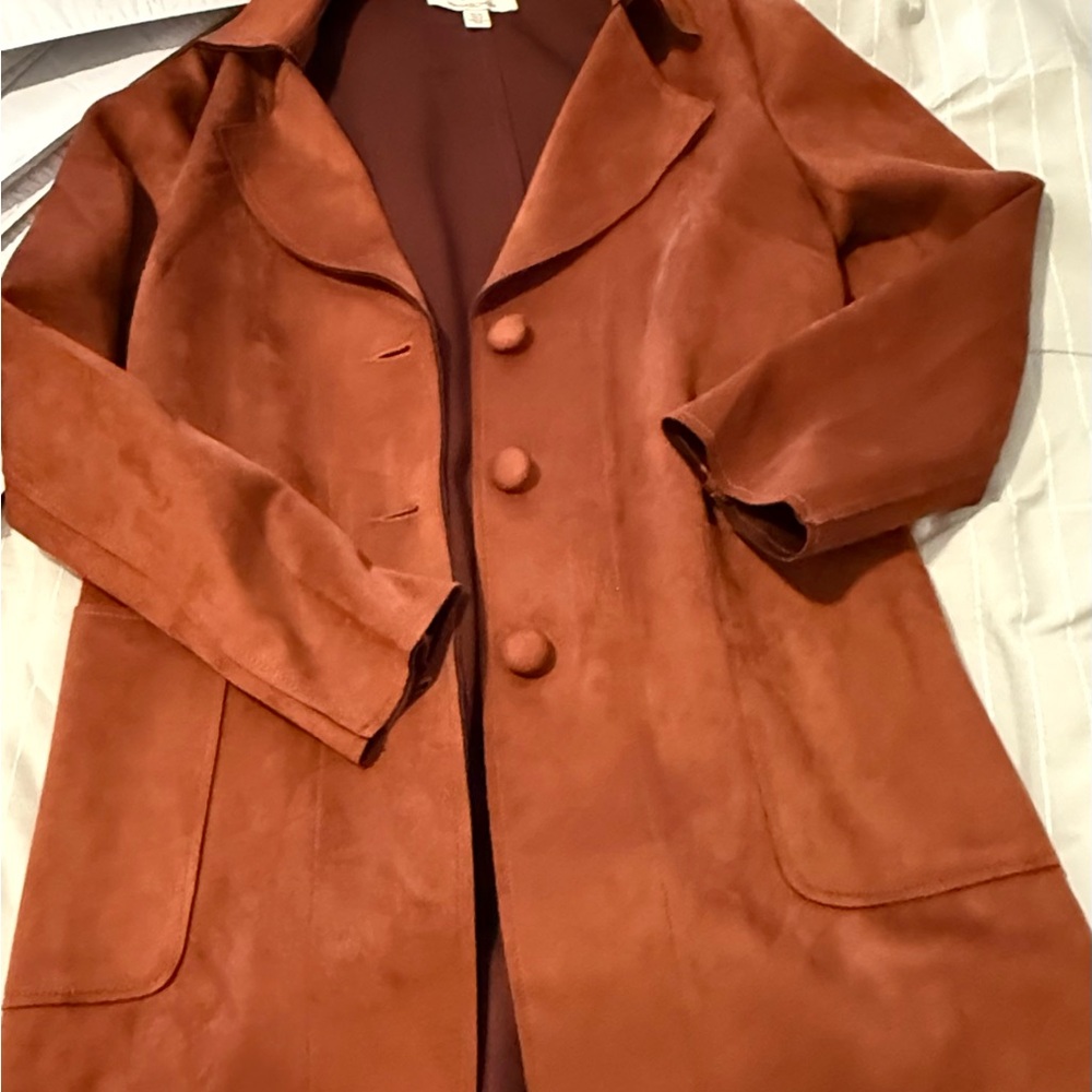 Magaschoni Rust Trench Coat